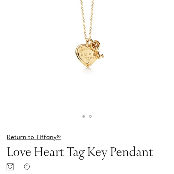 Tiffany Co Jewelry Tiffany Co Return To Tiffany Love Heart Key Pendant Rose Gold Poshmark